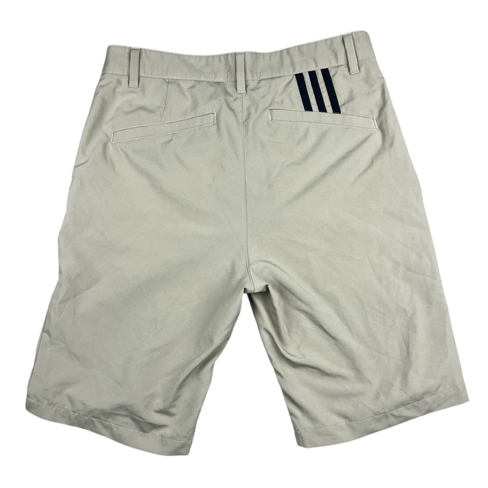 Adidas‎ Shorts Mens 28 Golf Performance Chino Khaki Tan 3 Stripes HG8844 10P001